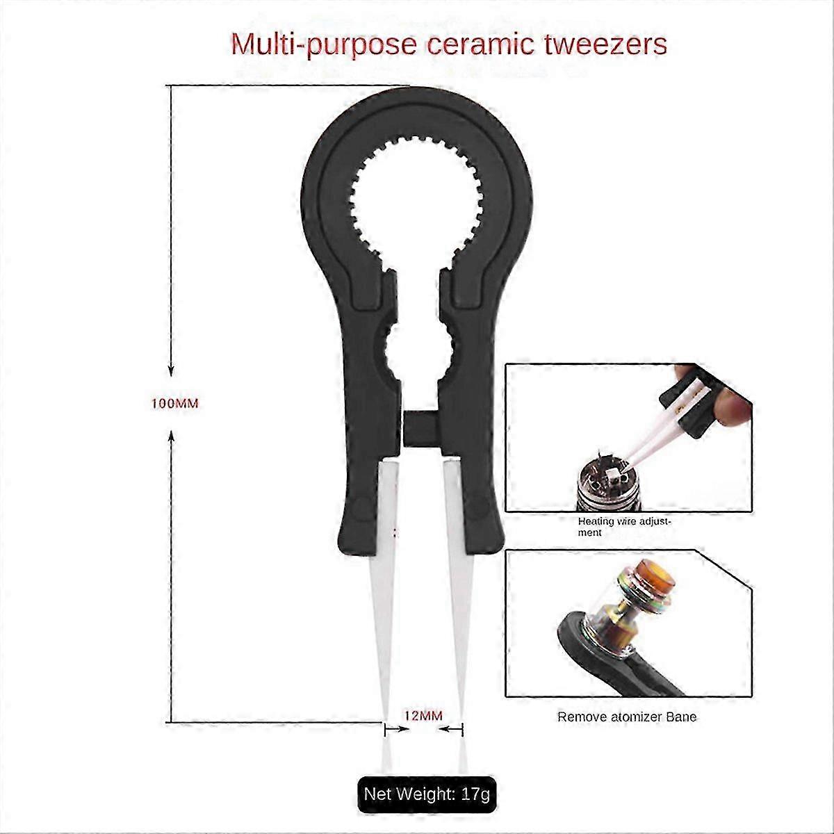 DIY Tool Kit Fixture Set, Multifunctional Ceramic Tweezers Set