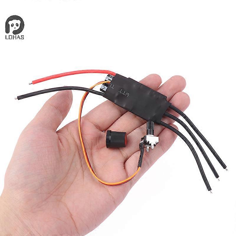 6.5-27V BLDC Brushless Motor Controller, 3-Phase, Hallless, Potentiometer, High Torque