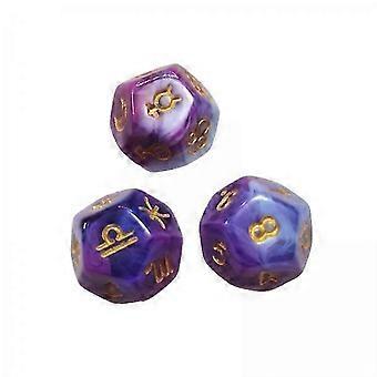6x3x D12 Dados Poliédricos Acrílico Jogo de RPG Dados Entretenimento Brinquedos