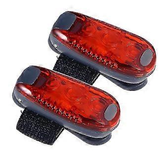 LED sikkerhetslys Clip-On Strobe for løpere, hunder og sykler (rødt lys)