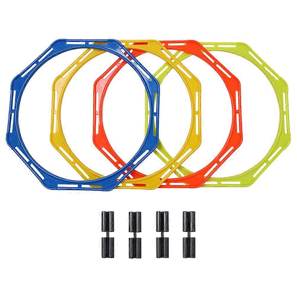 4Pcs Training Agility Rings Multi-function Football Training Rings Soccer Exercising Agility Circles