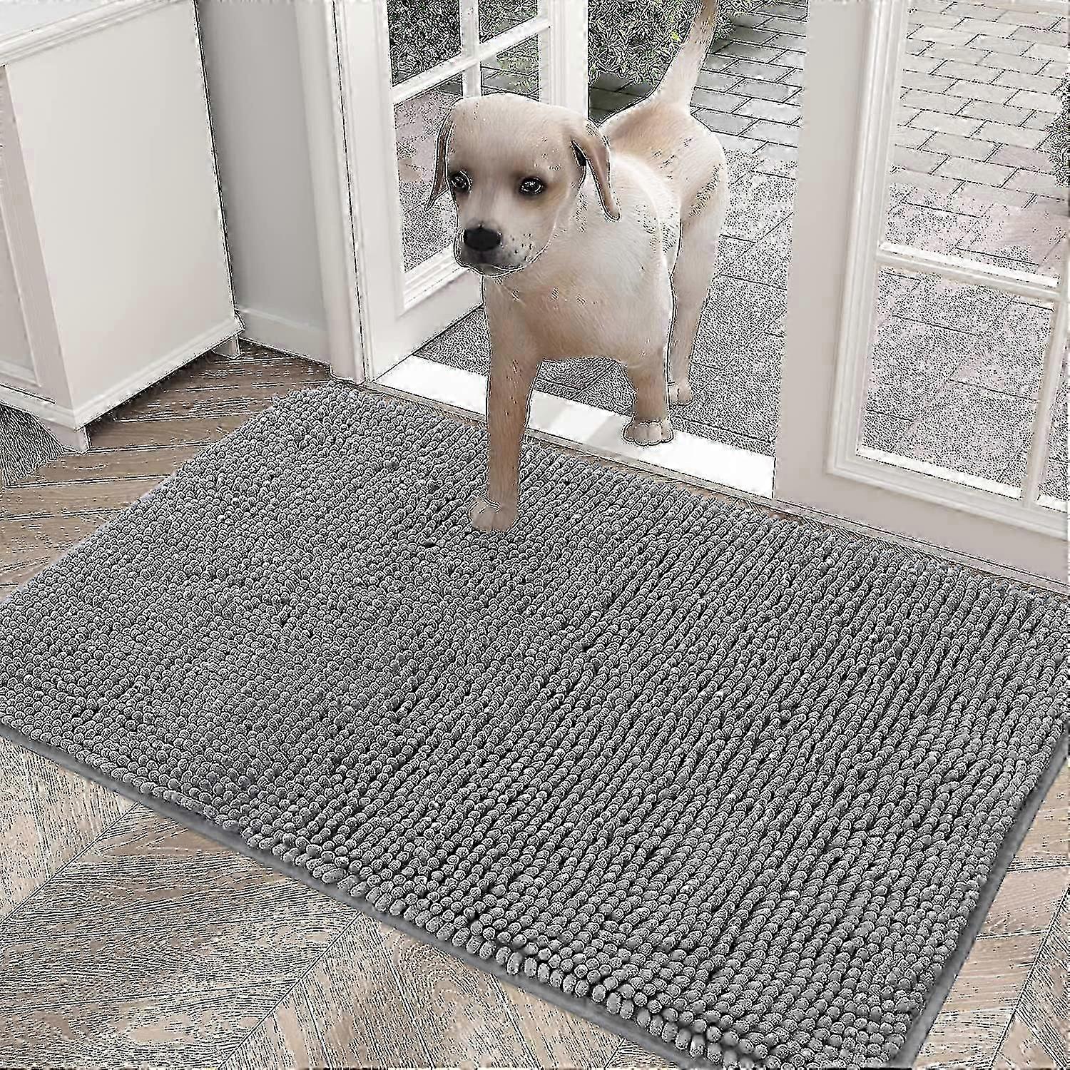 microfiber mud mat compatible with dogs washable and quick dry