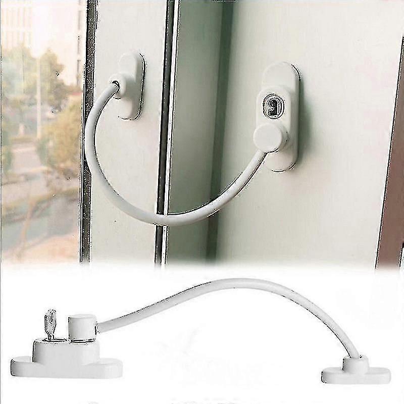 Lockable Window/door Security Cable Restrictor With Key-yuiy