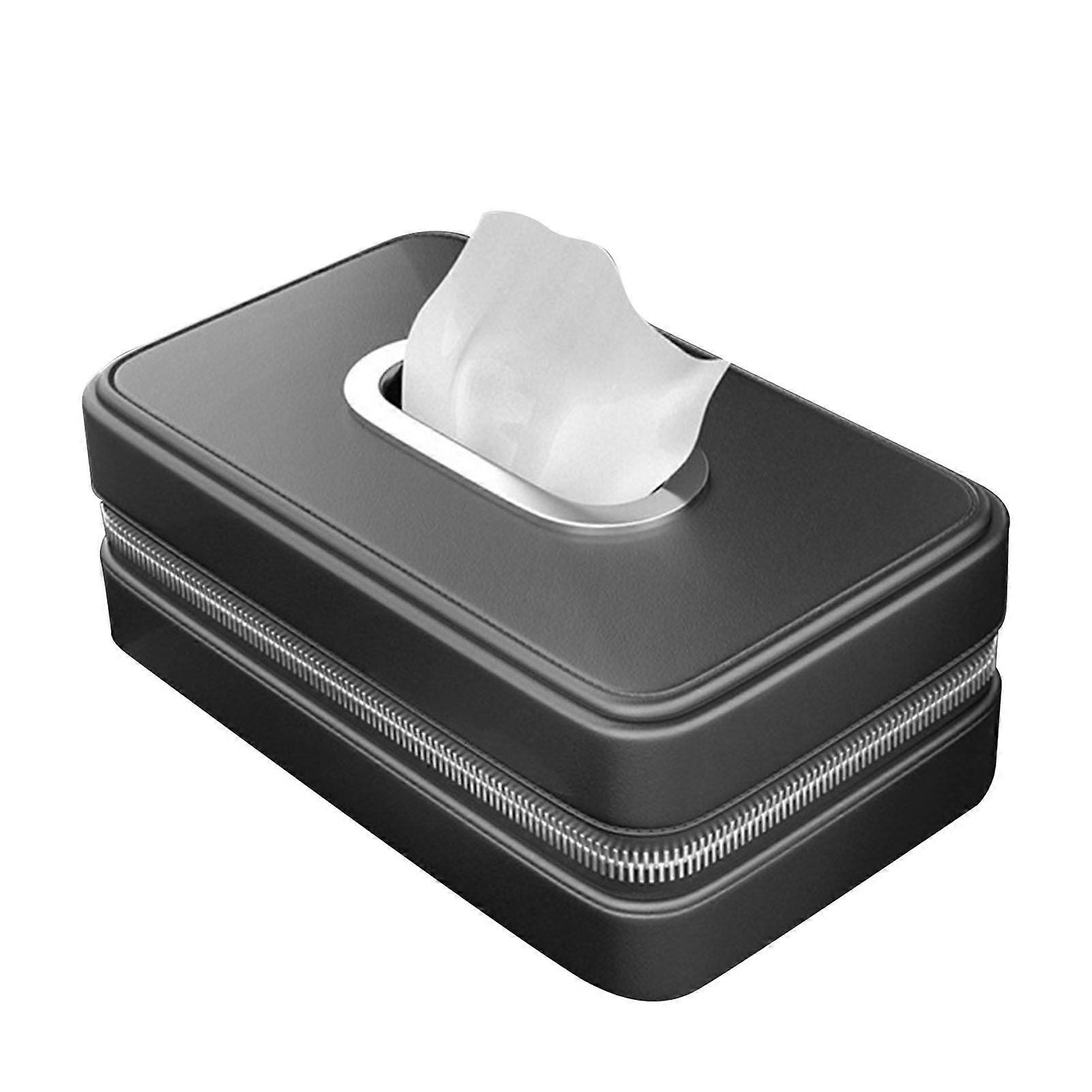 Flexible auto tissue box holder for car installation