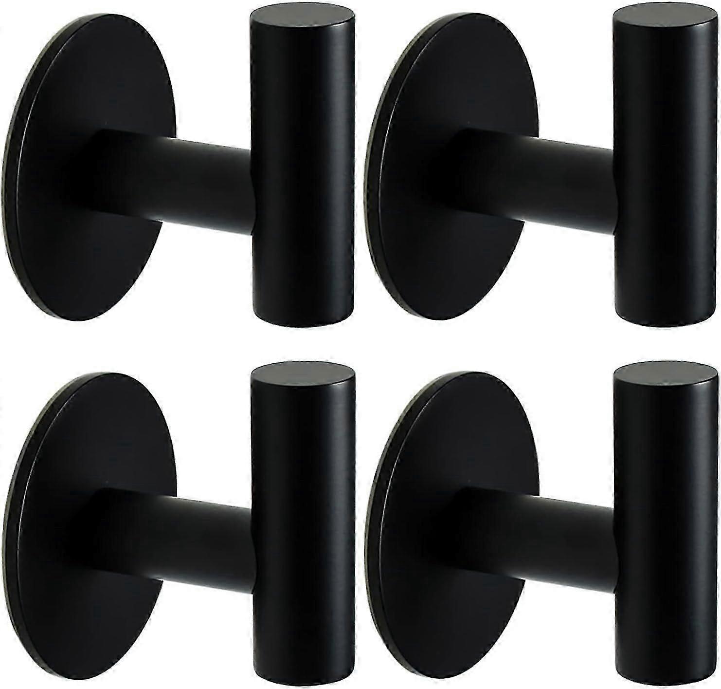 4 PCS Bathroom Hooks Wall Mounted Towel Rack