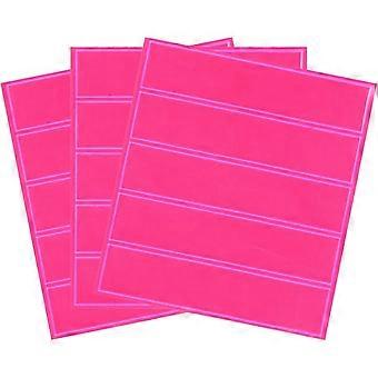 Reflective Stickers, 15 Pack 1 x 4.5" Waterproof Adhesive High Visibility Night Caution Warning Safety Tape Strips for Backpacks Bikes Helmets, Pink R