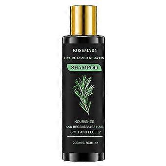 Rosemary Hydrolyzed Keratin Shampoo, Rosemary Leaf Oil Shampoo, Natural Thickening and Strengthening Shampoo, Soft and Fluffy for Men and Women