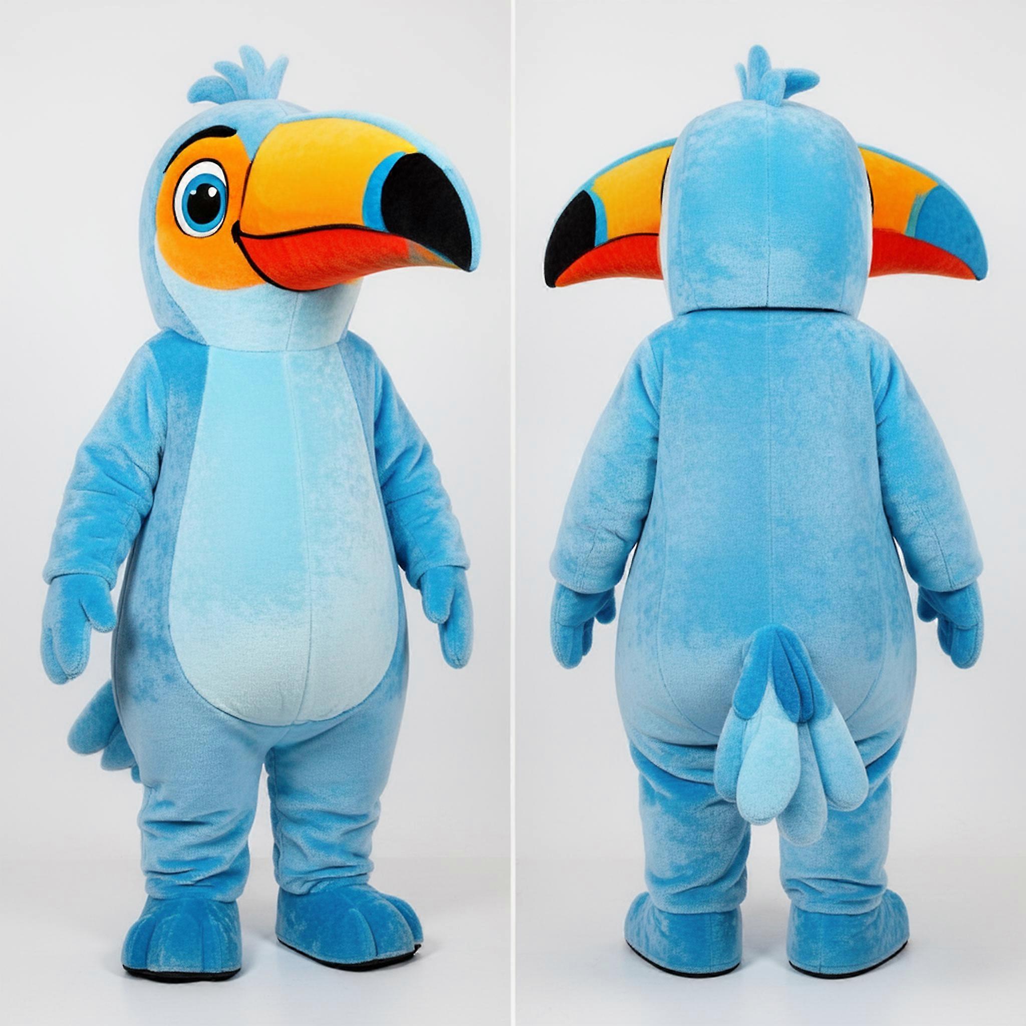 MASTICOT Sky Blue Vibrant Toucan Mascot