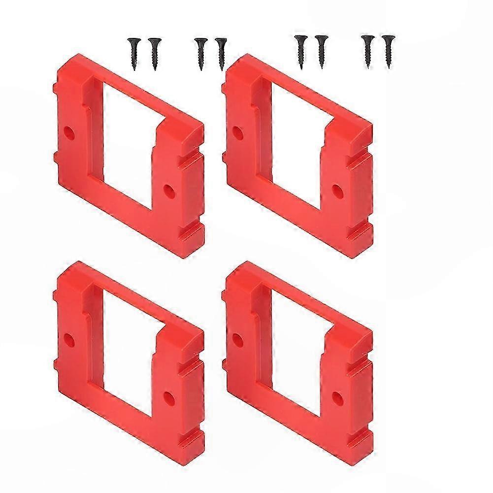 Wall-Mounted Battery Storage, 4-Pack Portable Battery Base Brackets Compatible with Einhell Power X-Change