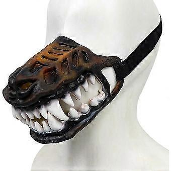 Halloween Dog Muzzle Mask, 11.81 in, Scary Dog Muzzle,Funny Scary Monster Dog Muzzle with Teeth Halloween Costume, 1PC-SFYGV