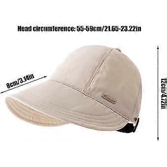 Sun hat Women's Trendy Hollow top Peaked Cap Foldable UV Protection-wj1