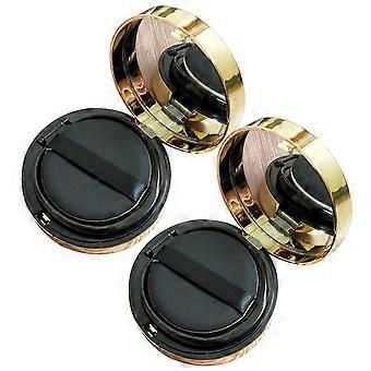 Makeup Puff Boxes for Refillable Loose Powder 2Pcs Storage Use
