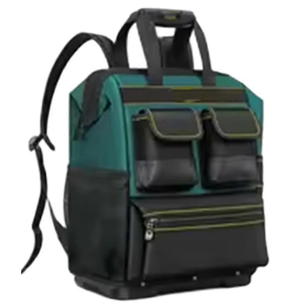 Tool Backpack, Multi-Pocket, Large Capacity, Rubber Bottom, Multi-Functional Tool Storage Backpack
