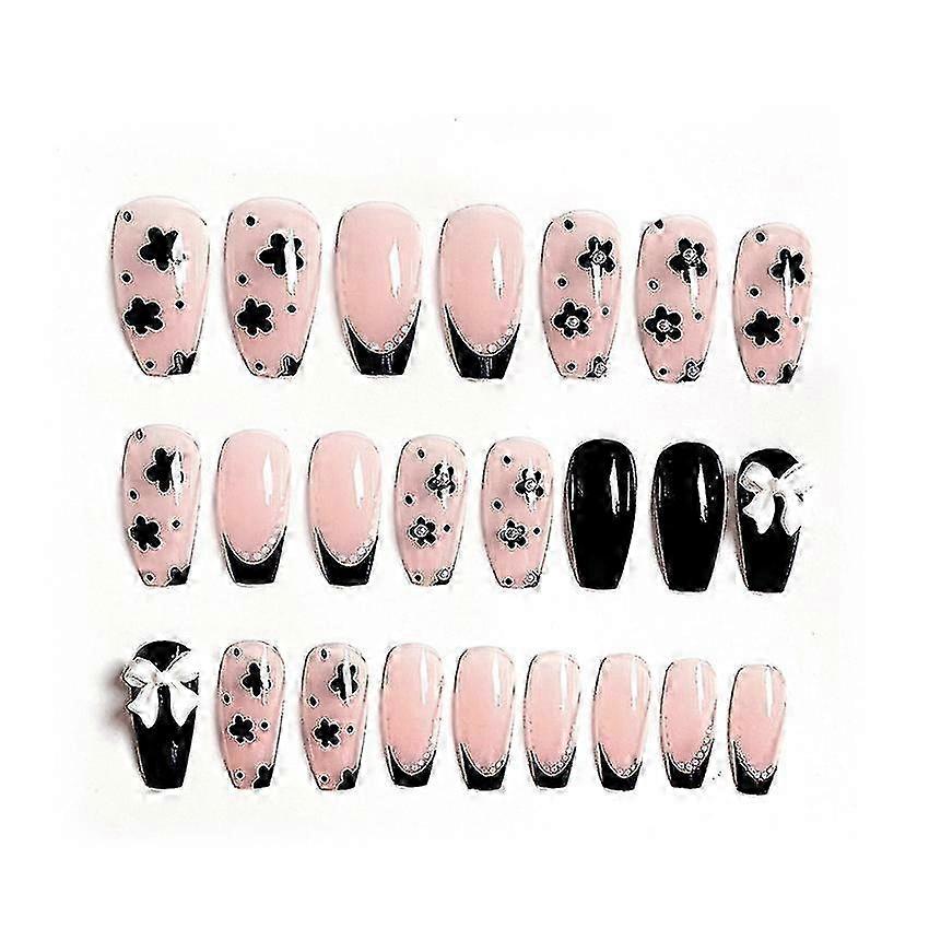 Detachable Coffin False Nails Set