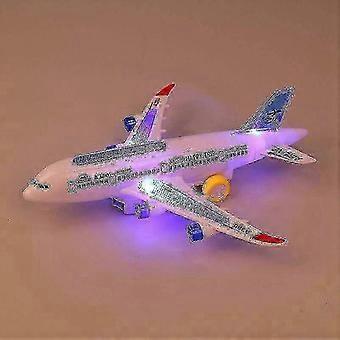 Electric Airliner Airplane With Music Lights Sound Toy Plane A380 Lights Passenger,x  HY-26