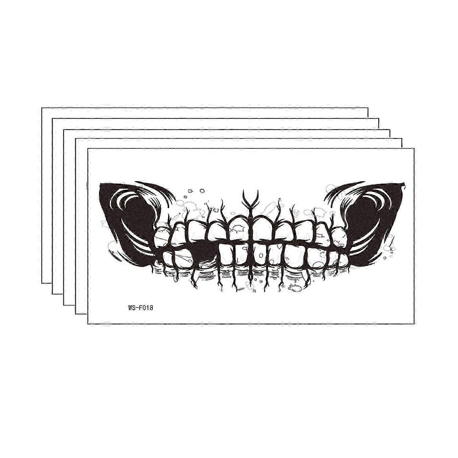 Funny Waterproof Teeth Sticker