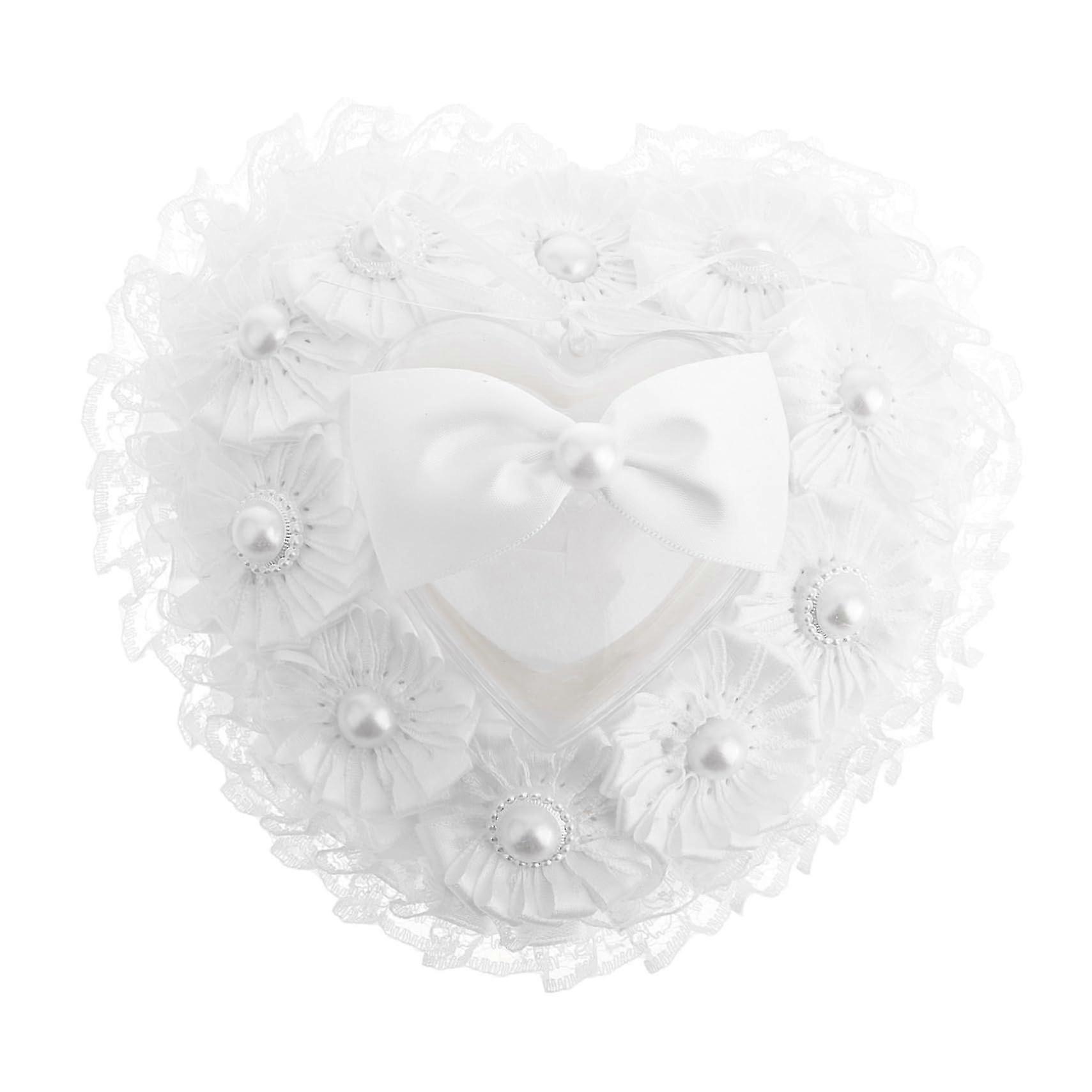 Heart Shaped Ring Bearer Pillow