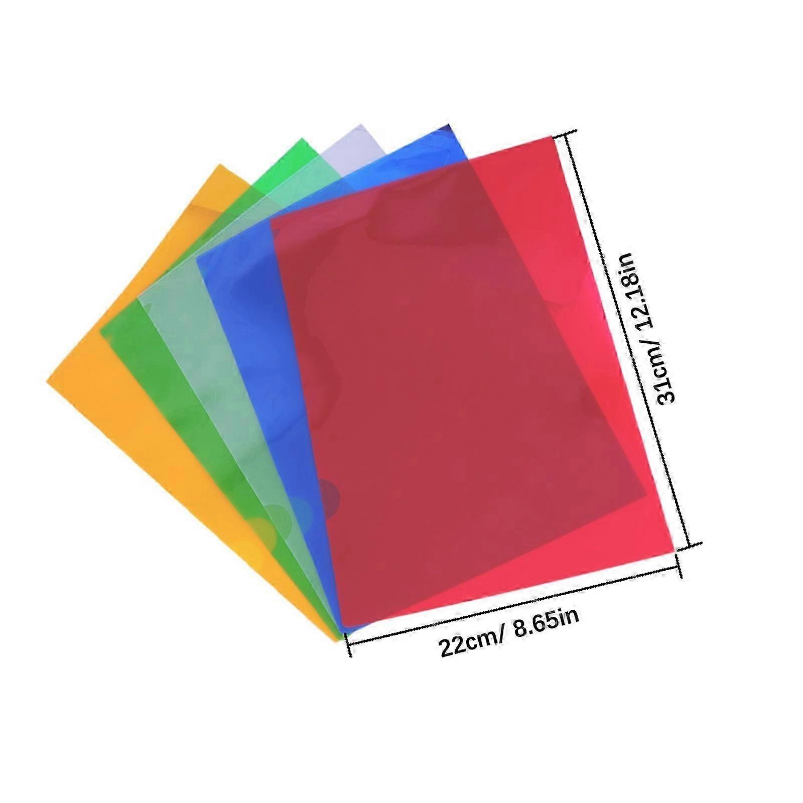 Clear A4 Plastic File Sleeves L-Style
