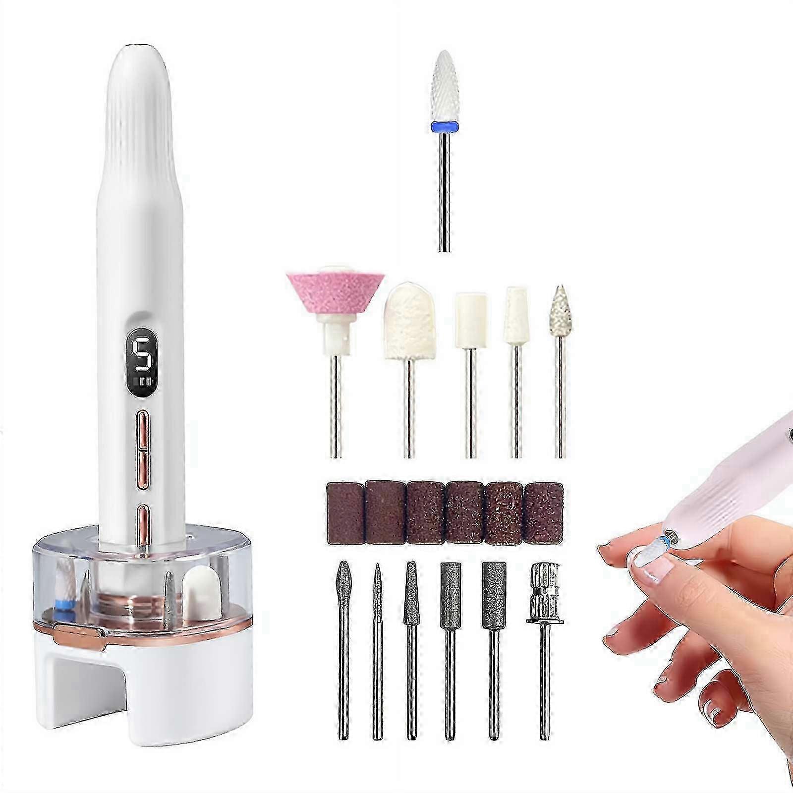 Rechargeable Nail Drill Kit 12 Bits