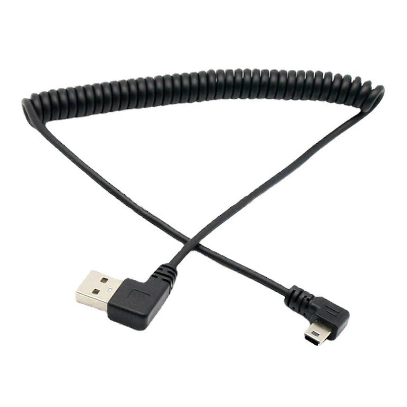 Coiled Mini USB Extension Cable