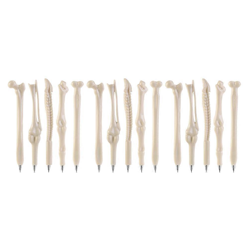 Smooth Writing Bone Shape Round Ballpoint Pens for Students 1Set