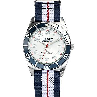 Trendy Junior Quartz Analog Child Watch with Nylon Kl351 Bracelet