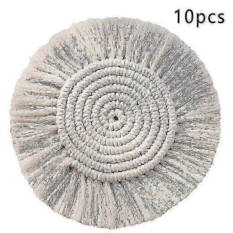 Woven Cotton Lace Coasters Set