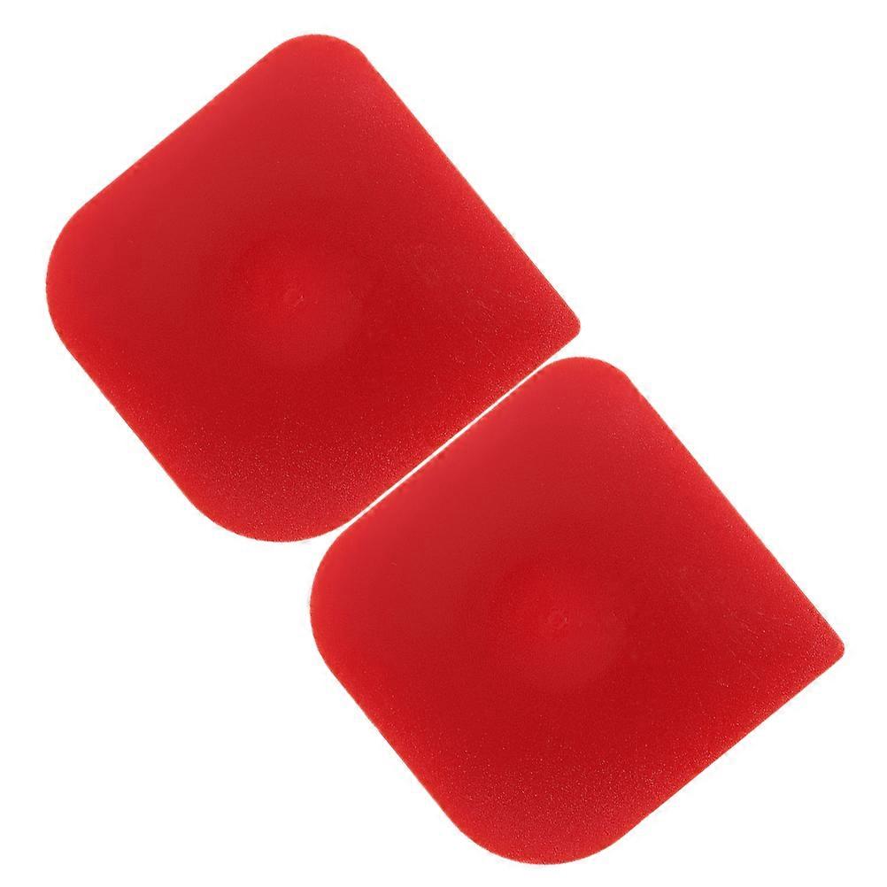 Kitchen Tool Cream for Cake Smoother 2Pcs Dark Red
