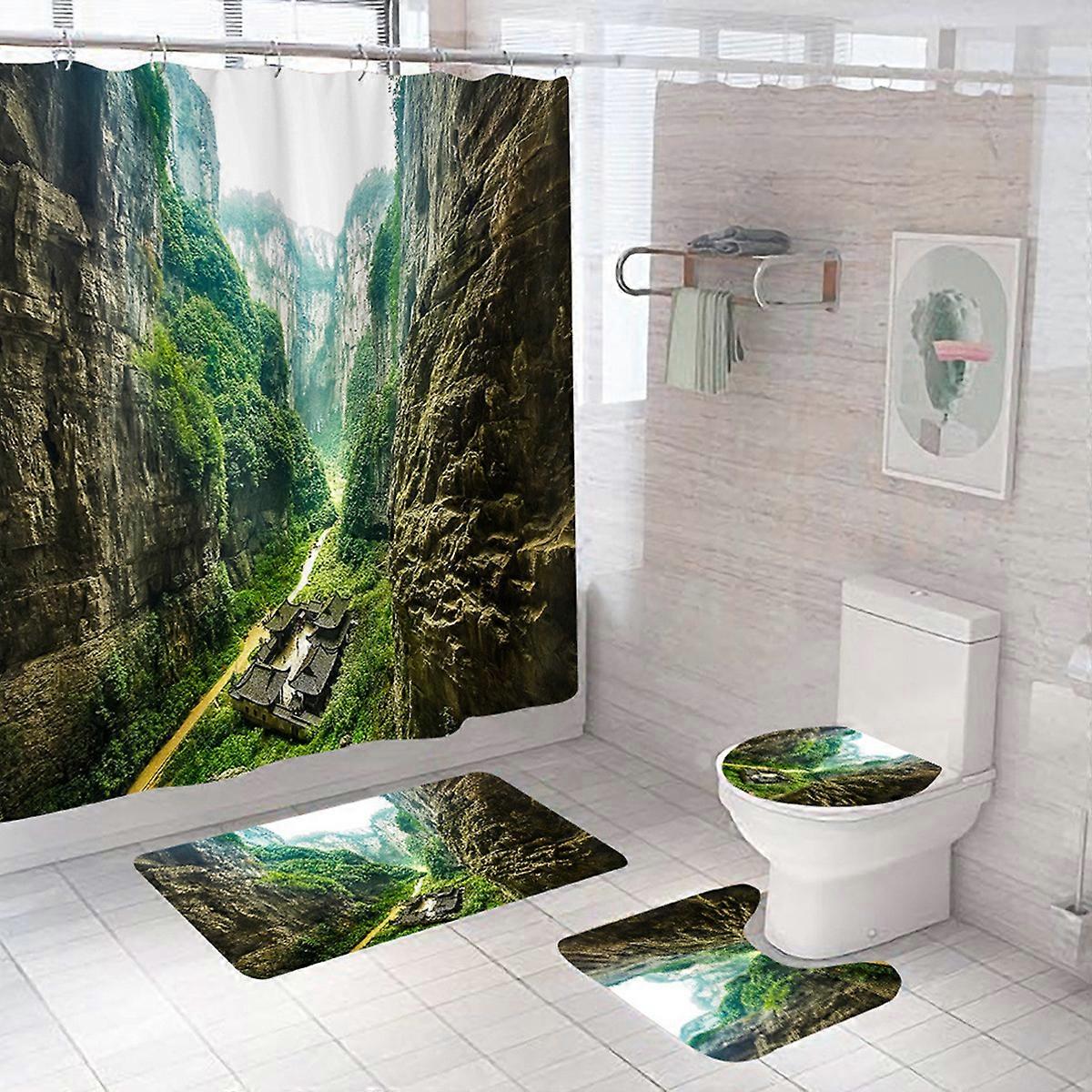 Sophisticated Tropical Absorbent Flannel Mat