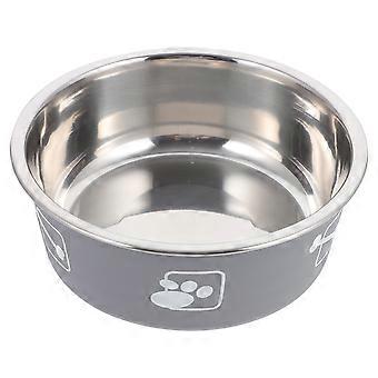 Pet Bowl Stainless Steel Printed Dog Bowl for Food Serving 1Pcs Container