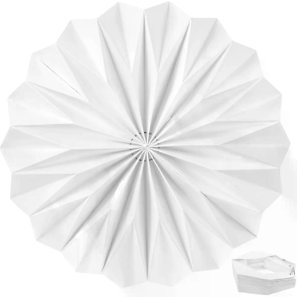 Magnetic Paper Lamp Shade Decor Accessory for E27 Light White