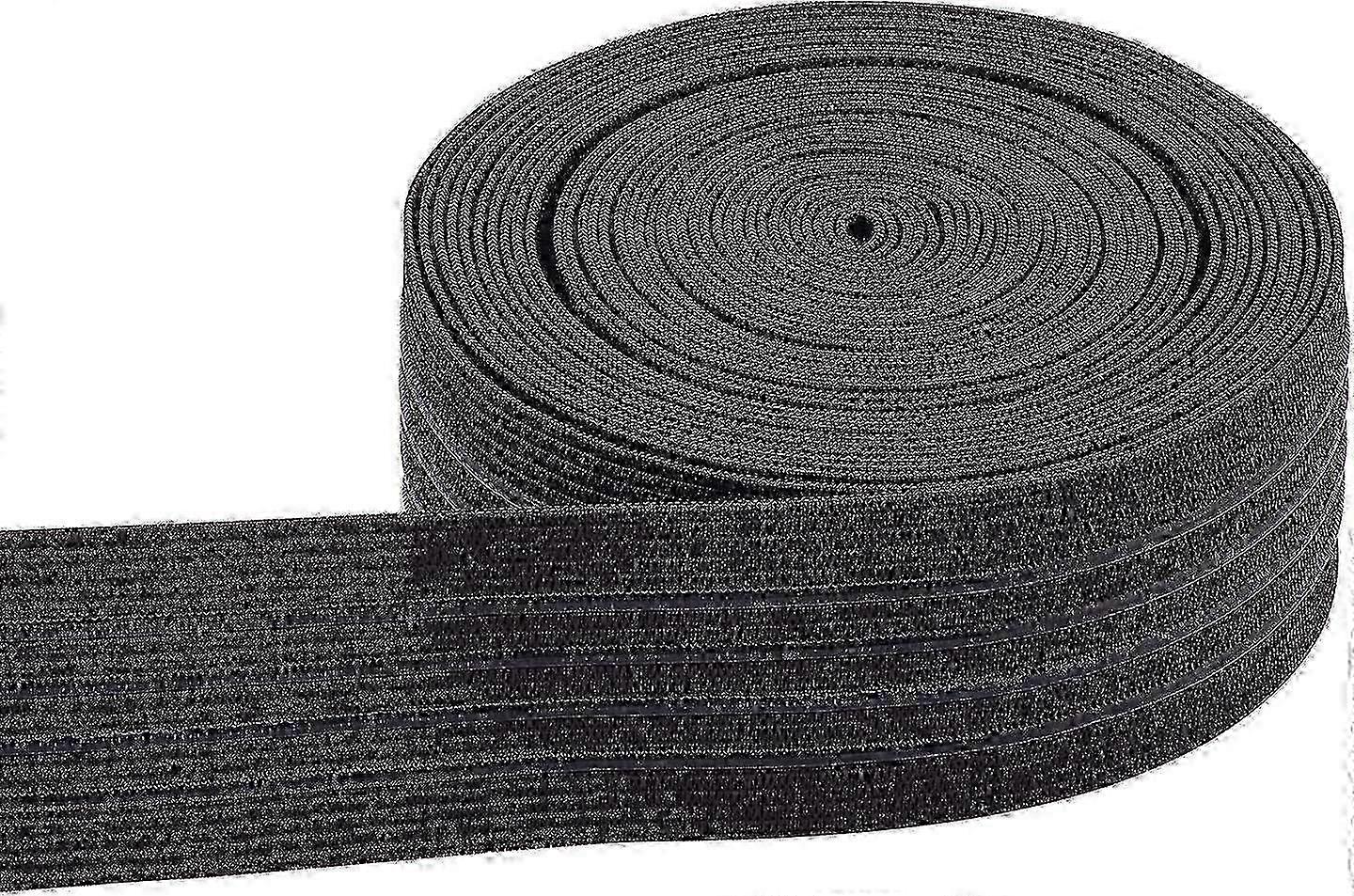 37mm Wide Flat Elastic With Grip