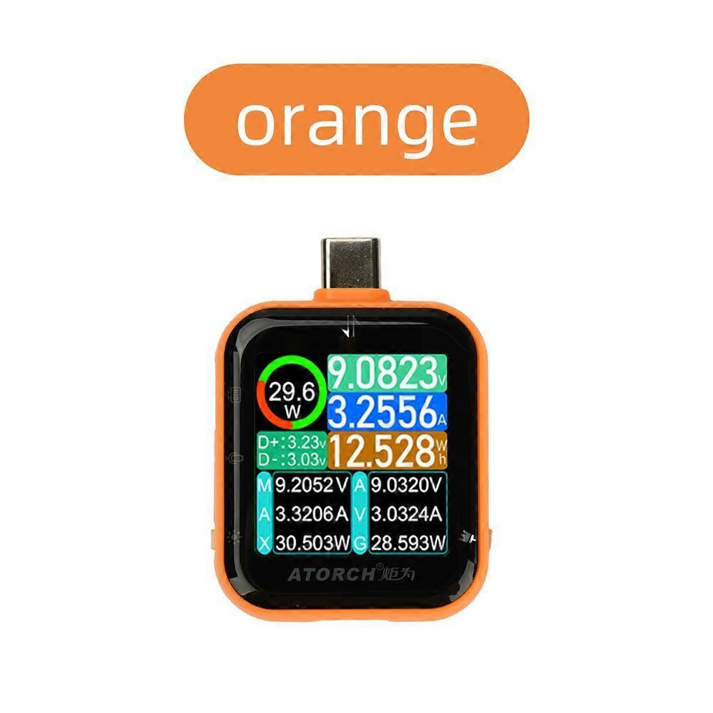 Type-C USB Charging Tester T3 Touch Control Gravity Sensor Digital Voltmeter Ammeter High Precision Power Capacity Meter