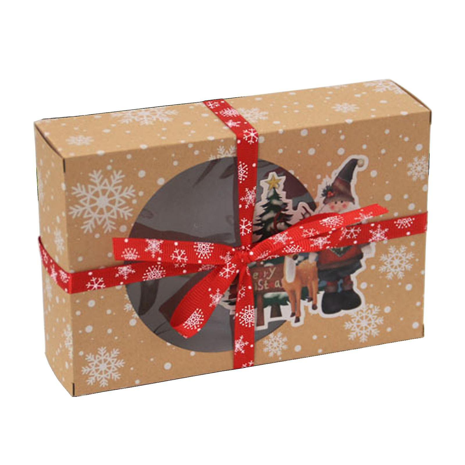 24pcs Christmas Cookie Gift Boxes Treat Boxes For Holiday B Akery Food