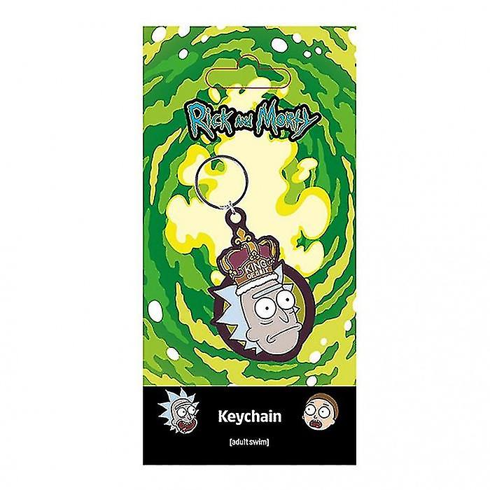 Rick And Morty King Of Shit Rubber Keyring