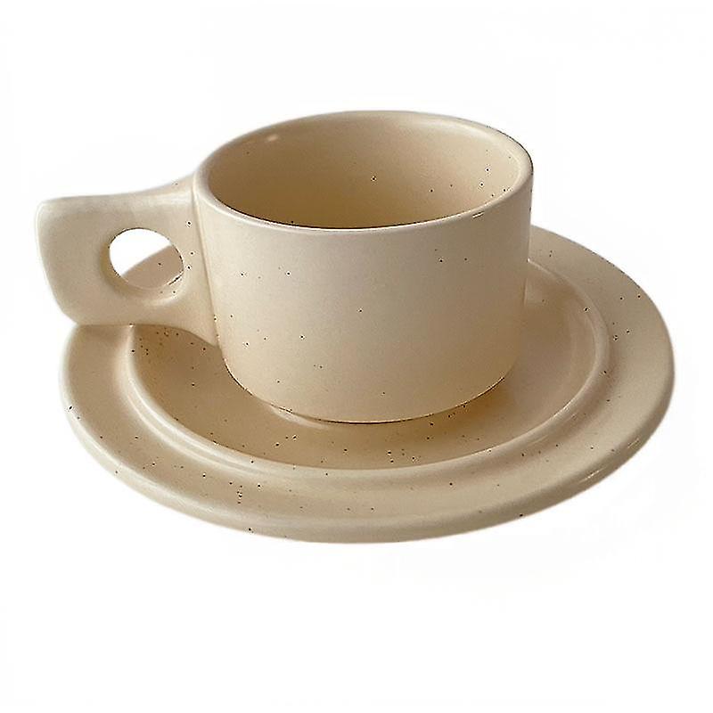 Ceramic Coffee Cup Saucer Sets Handmade Gradient Cups Funny Simple