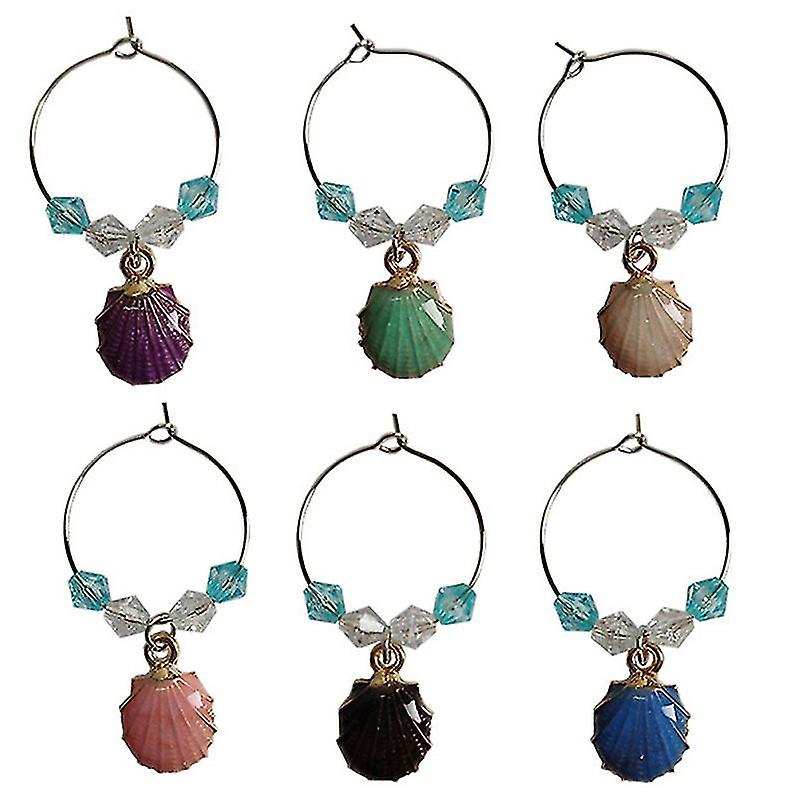 6pcs Wine Glass Ring Decor-1