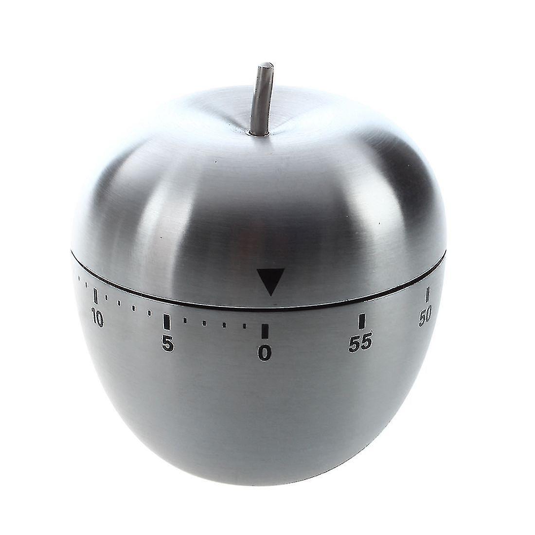 Stainless Steel 60- Countdown Kitchen Cooking Mechanical Alarm Timer Clock -shape