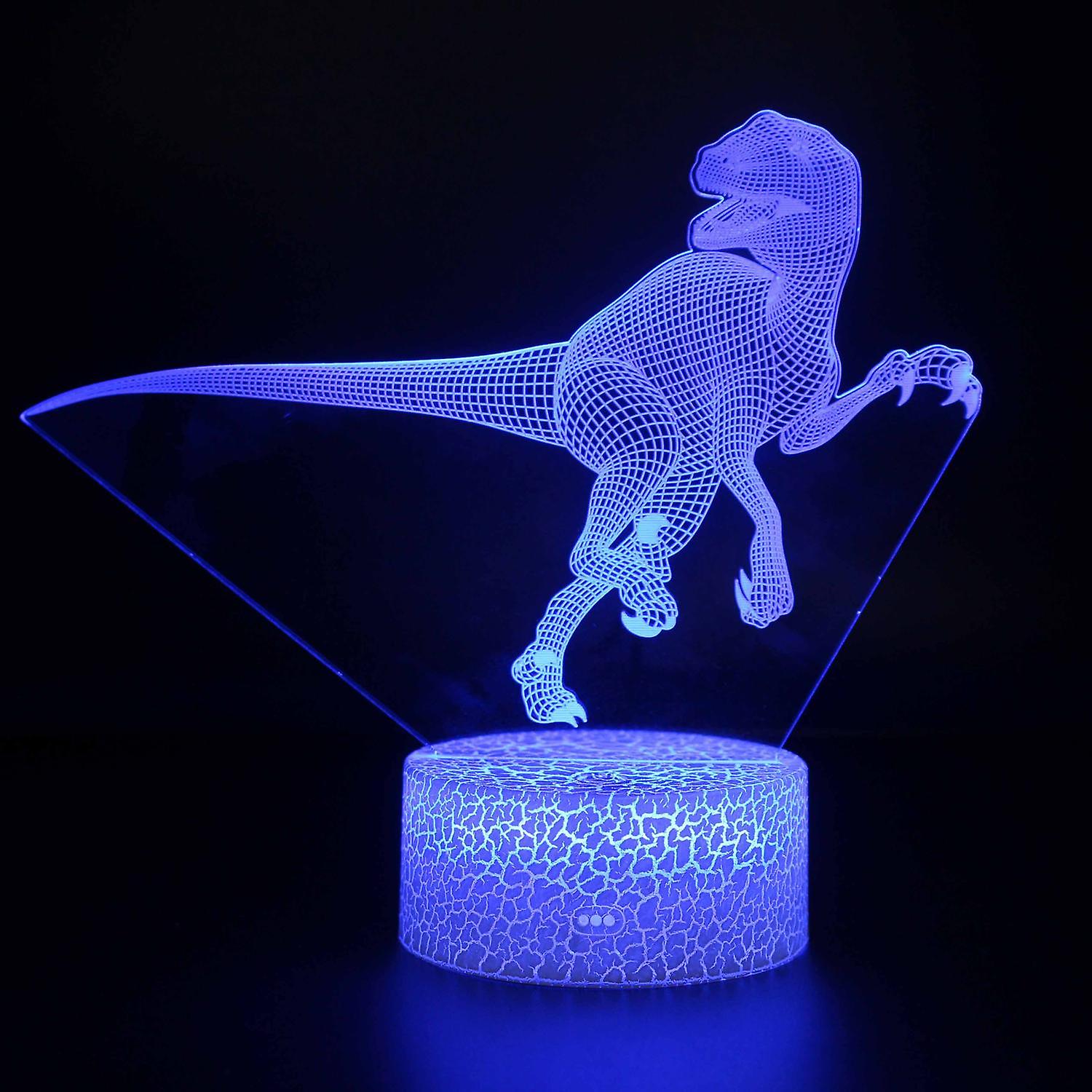 3D Touch Light Night 7 colors remote control Dinosaur #748