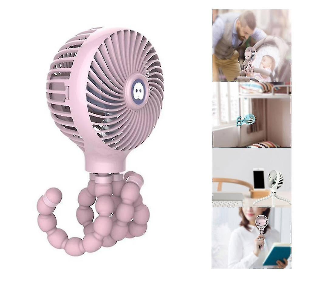 2022 New Octopus Deformation Fan Three Speed Wind Portable Fan Hand-held Deformable 2000mah