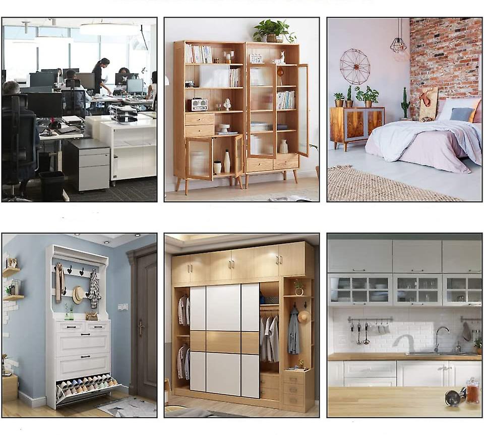 6 Pcs Magnetic Push Door Opener Magnetic Catch Furniture Spring Catch Magnetic Catch Push to Open Magnetic Push Catch for Cabinet Doors, Bookcases, Dr