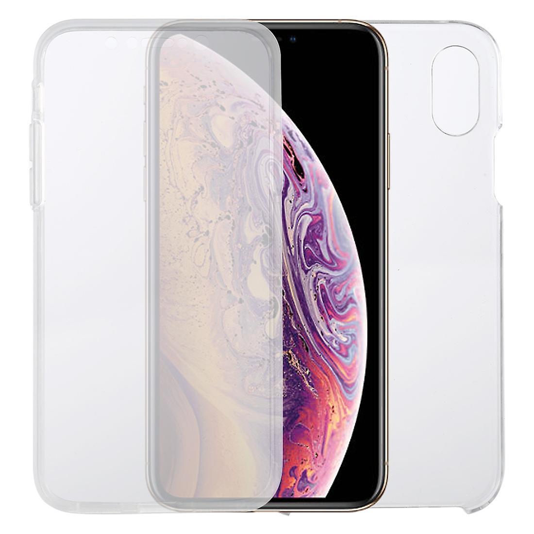 For iPhone XS & X PC+TPU Transparent Case