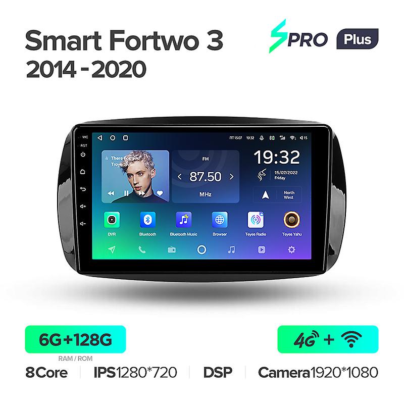 Per Benz Smart Fortwo 3 C453 A453 W453 2014 - 2020 Autoradio Multimedia Video Player Navigazione Gps Android 10 No 2din 2 Din DVD