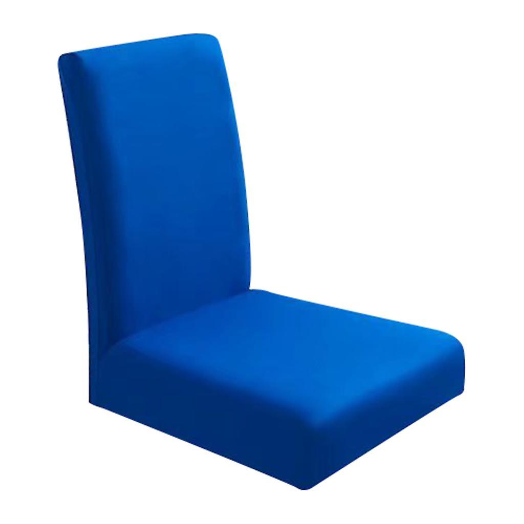 Elastic Chair Cover Removable Short Back Seat Protector Blue