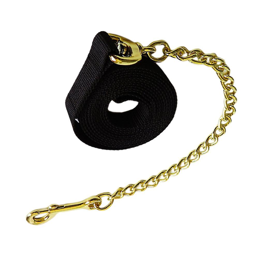 Copper Equestrian Horse Lead Rope Webbing Pony Rein Halter Grip Chain Blue