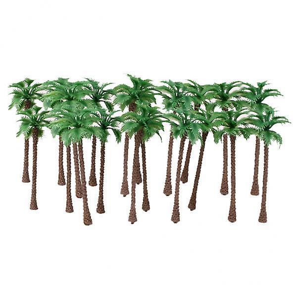 4x20pcs Model Coconut Palm Trees 1/150 6cm