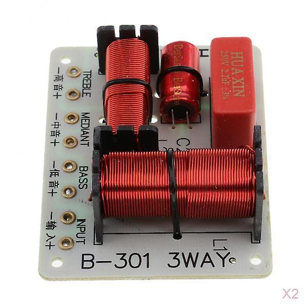 2Pieces 150W 3 Way Frequency Divider Speaker Crossover Filters Board