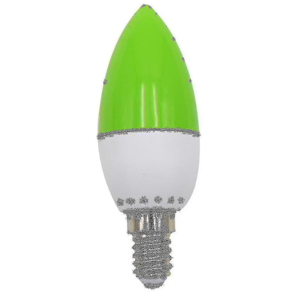 E14 Led Color Candle Tip Bulb, Color Candle Light, Green