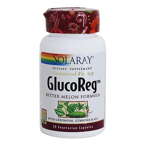 Solaray GlucoReg Bitter Melon Formula, 30 Caps (Pack de 1)