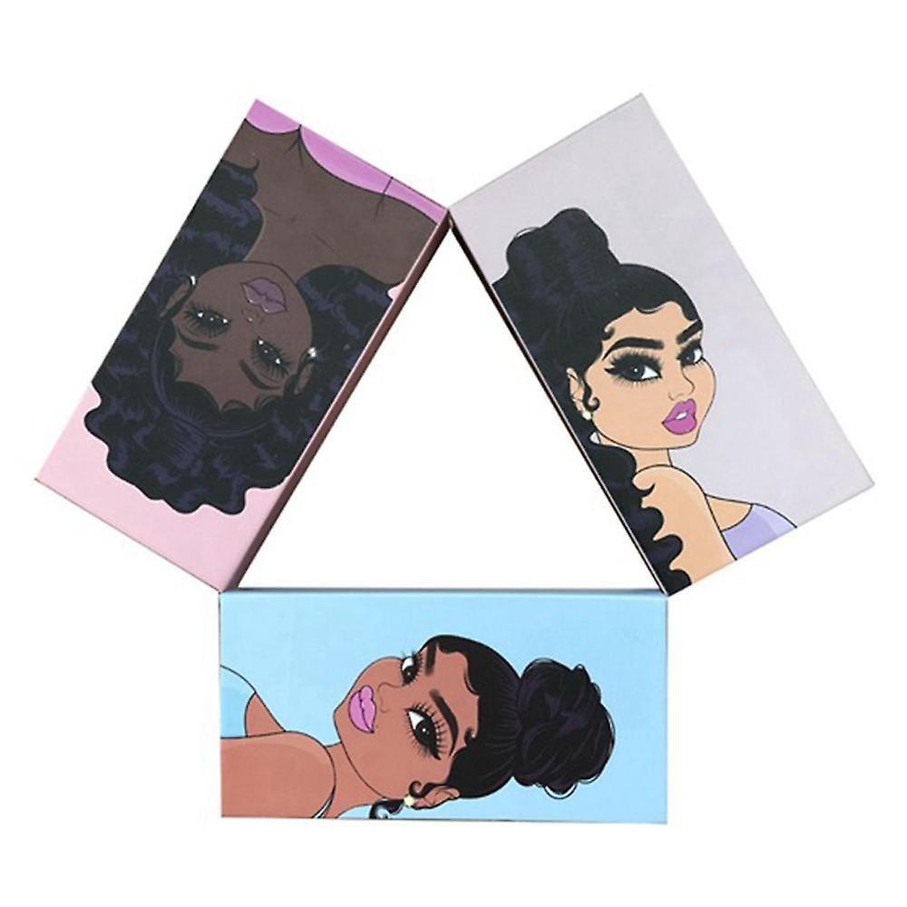 6pcs Lash Boxes Eyelash Packaging Empty Lash Case 25mm Lash Boxes Packaging